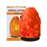 Natural Ruby Red Salt Lamp - Image 3
