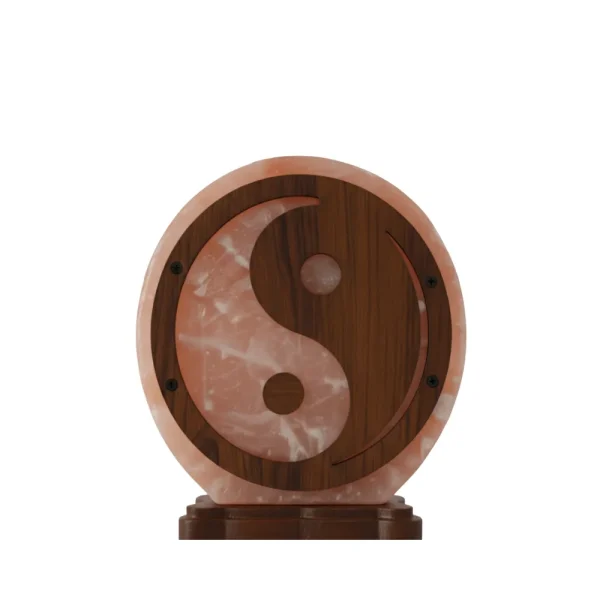 USB Yin Yang Salt Lamp (Wooden Craft)