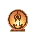 USB Yoga Salt Lamp (Wooden Craft) - Image 2